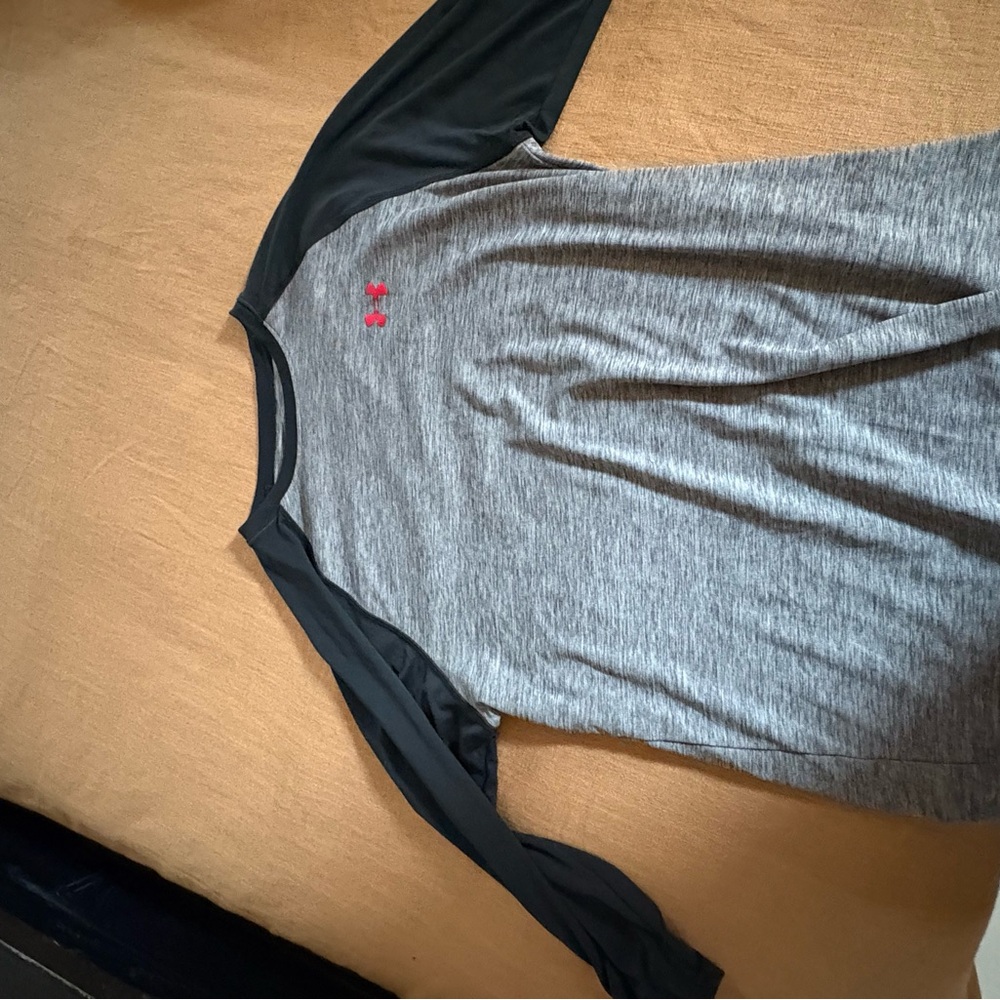 Under Armour Black and Gray HeatGear Shirt